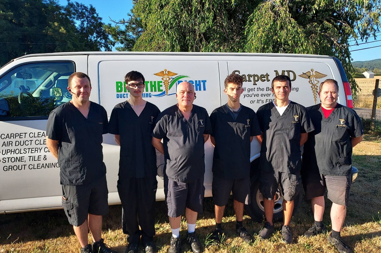 team photo Chem-Dry Imperial Service Van